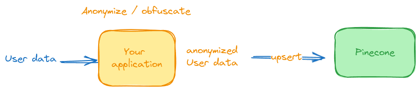 Anonymizing user data via metadata