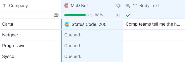 Success screenshot
