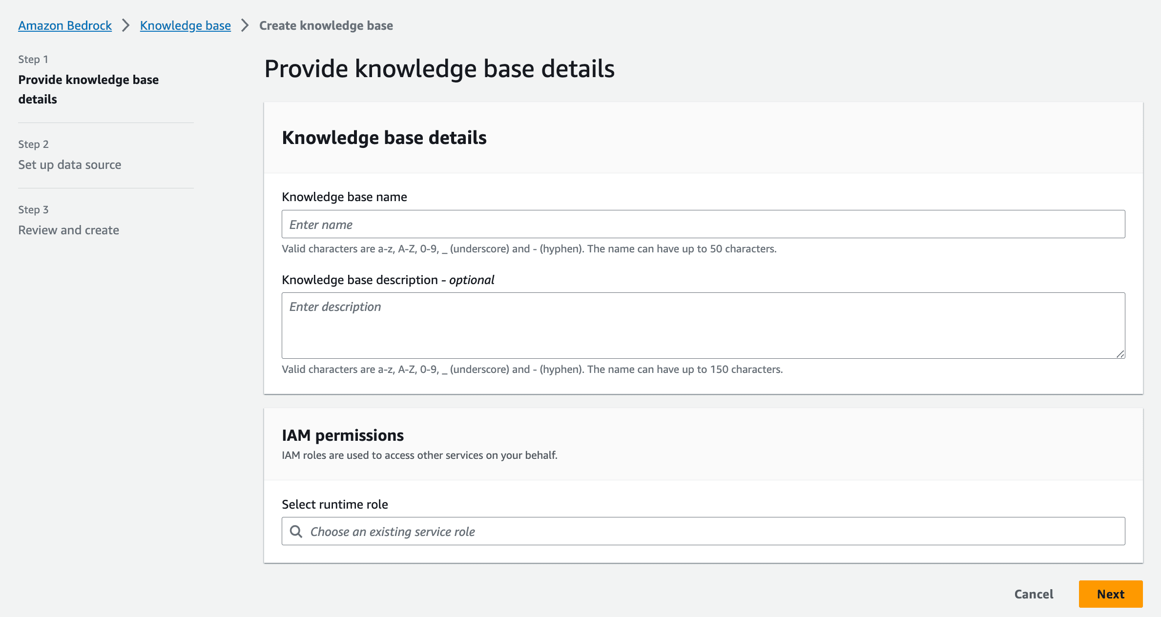 set up a knowledge base