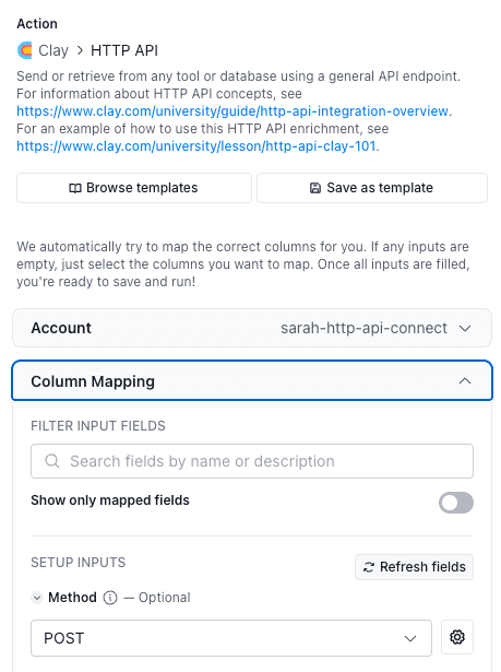 Clay HTTP API